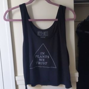 BeetxBeet In Plants We Trust muscle crop tank